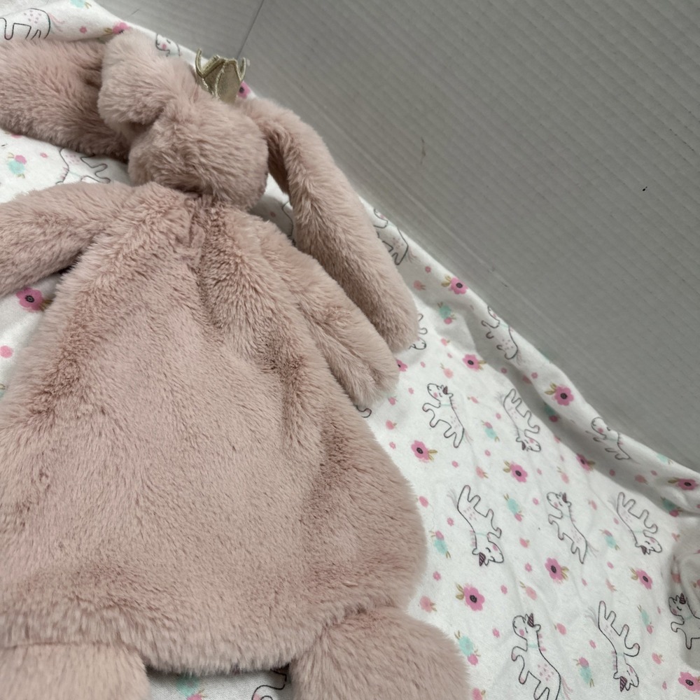 MUD PIE ** PRINCESS PLUSH (Ella The Bunny)  WOOBIE 14" Gently Used ~ Floppy Ears - Picture 11 of 11